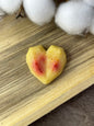 3D lemon meringue heart fondants
